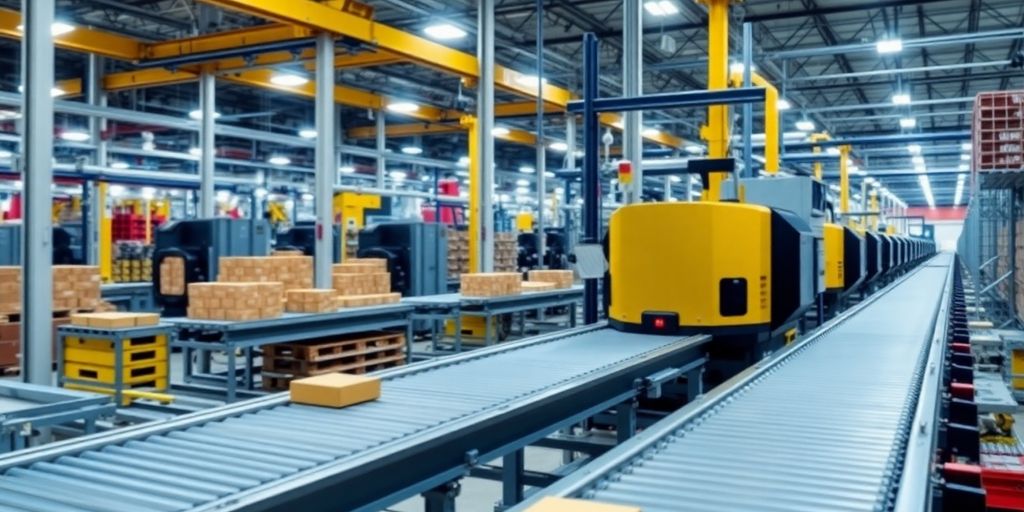 Automatische Materialflusssysteme: Effiziente Intralogistik für Fabriken
