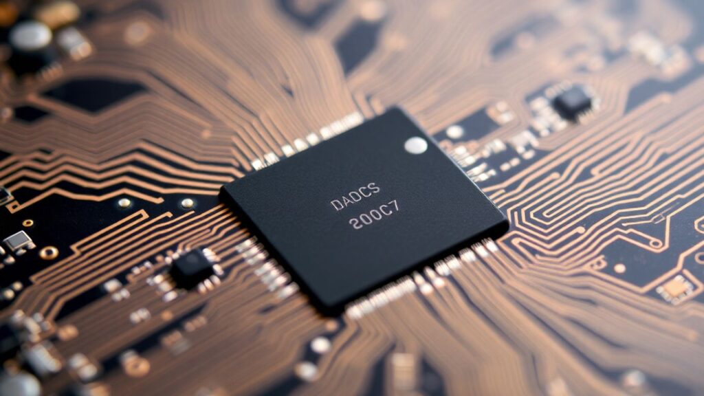 Mikrochip mit komplexer Schaltung